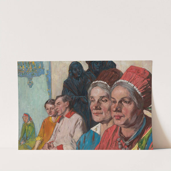 Church service in Levoča by Ludwik Stasiak