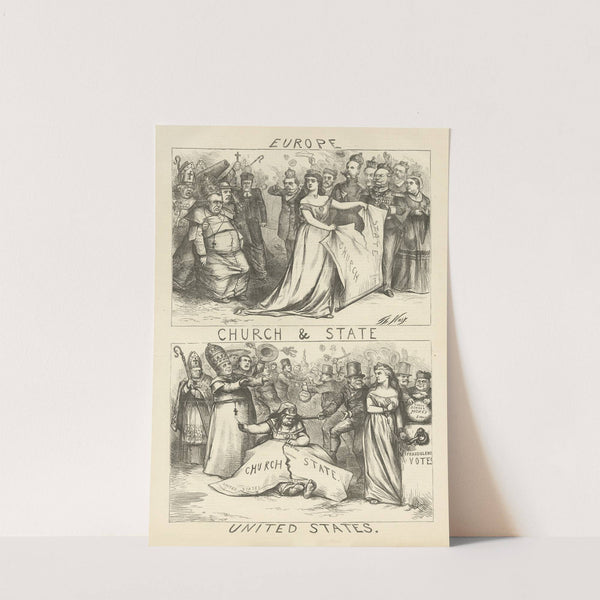 Church & state (1870) by Thomas Nast