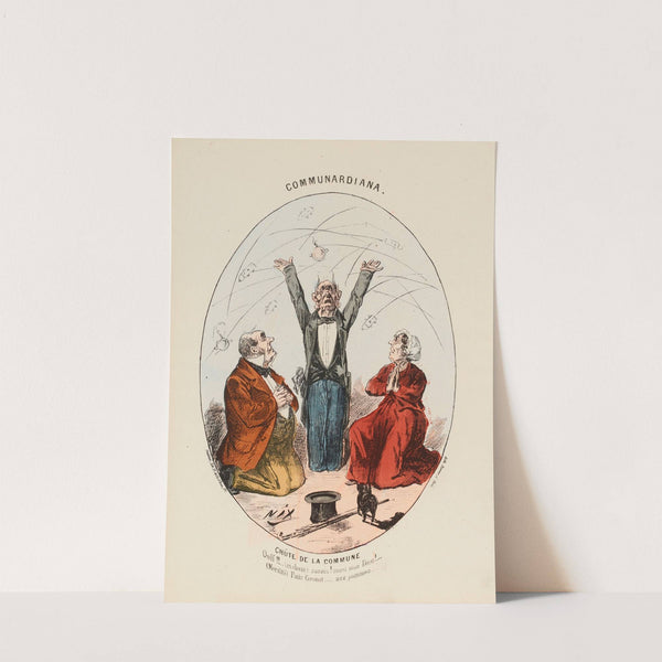 Chûte de la Commune Ouff.(en chœur) sauvés merci mon Dieu. (Moralité) Finis Coro (1871) by Henri Demare