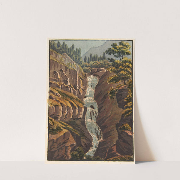 Chute de l’aar Sur le grimsel by Jakob Samuel Weibel