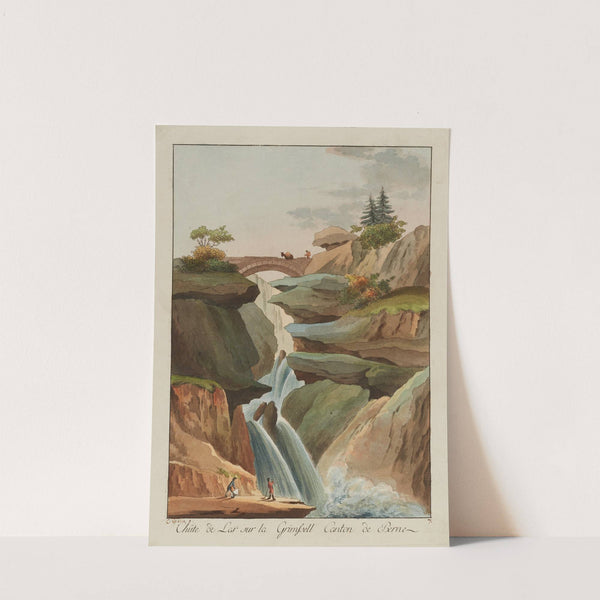 Chûte de lar sur la Grimssel Canton de Bern (1915-1945) by Caspar Leontius Wyss