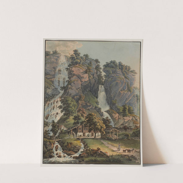 Chutes du Dorf et Alpbach à Meyringen (1915-1945) by Gabriel Lory the older