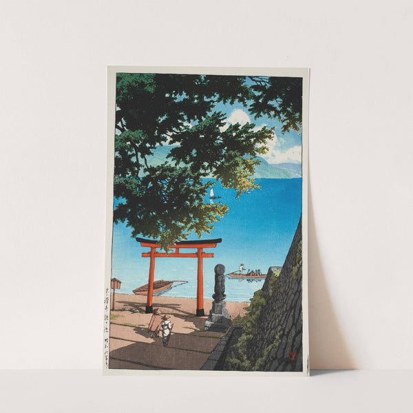 Chuzenji Temple, Utagahama (1931) by Kawase Hasui