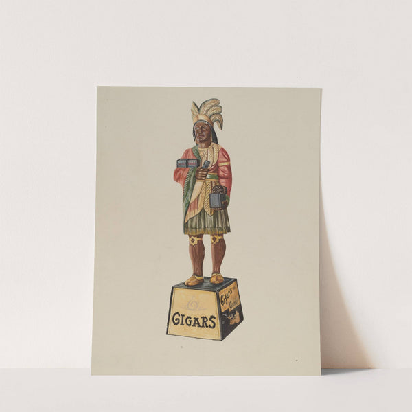 Cigar Store Indian by Marius Hansen