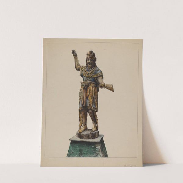 Cigar Store Indian (c. 1936) by Mina Lowry