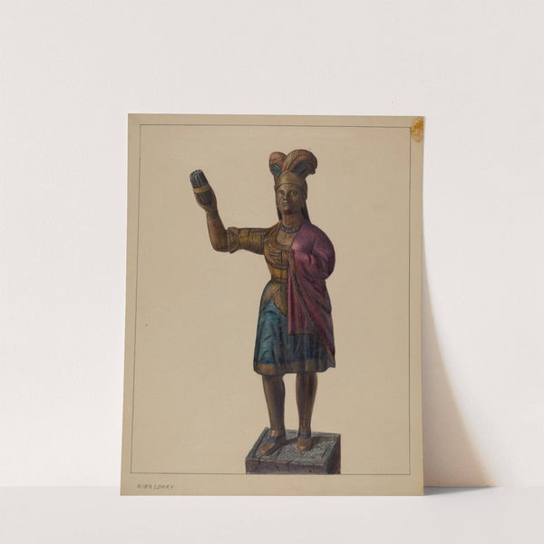 Cigar Store Indian (c. 1937) by Mina Lowry