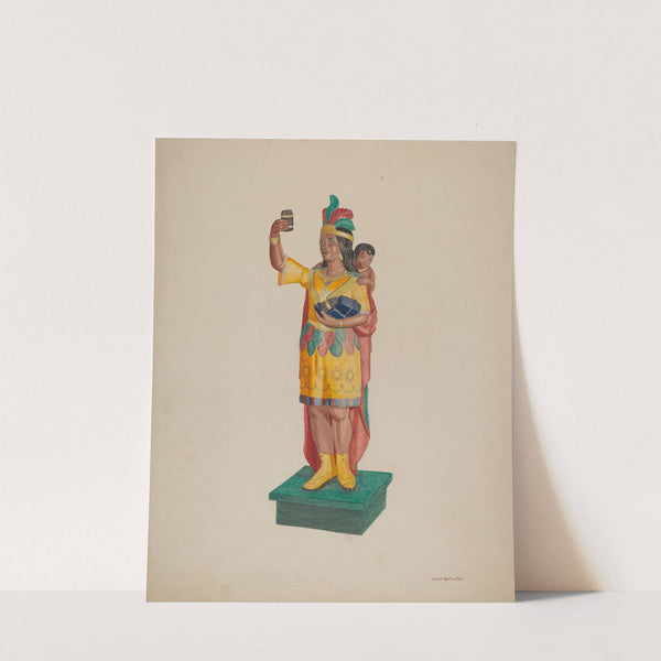 Cigar Store Indian by Violet Hartenstein