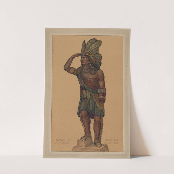 Cigar Store Indian by Elmer G. Anderson