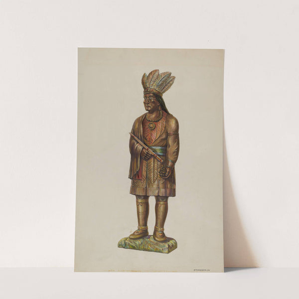 Cigar Store Indian (c. 1939) by Gerald Transpota