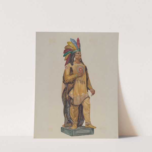 Cigar Store Indian by Harriette Gale
