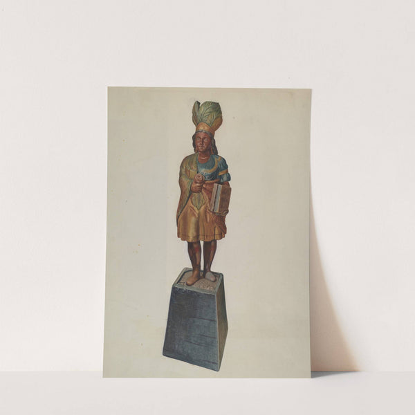 Cigar Store Indian by Helen E. Gilman