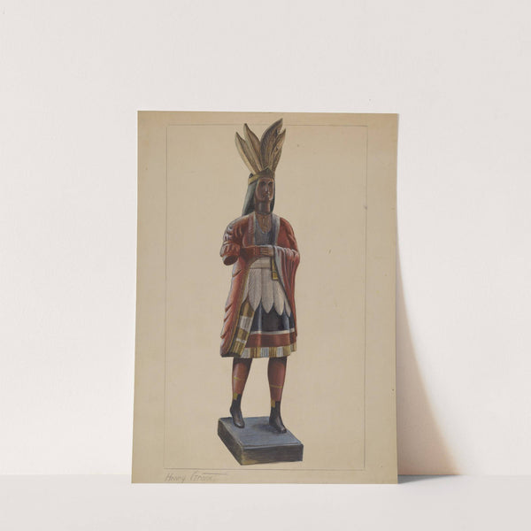 Cigar Store Indian (c. 1936) by Henry Granet