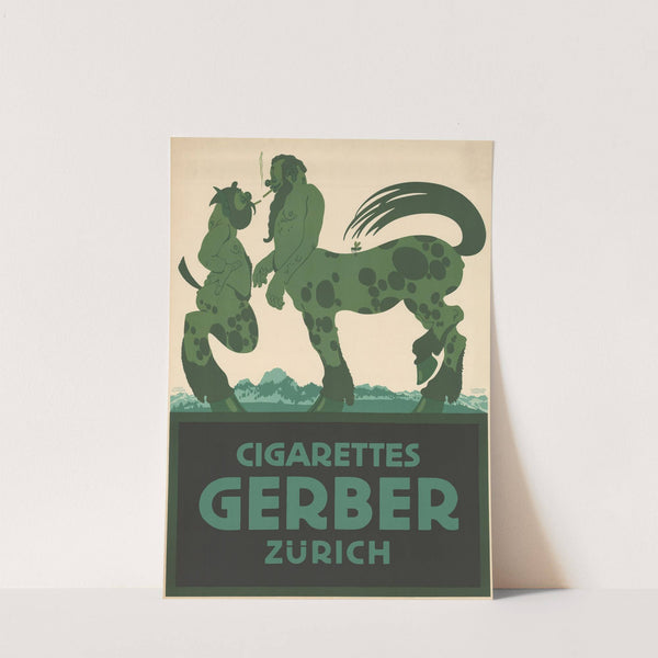 Cigarettes Gerber Zürich (1908) by Julius Klinger