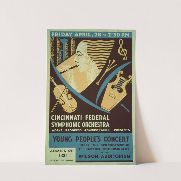Cincinnati Federal Symphonic Orchestra at Wilson Auditorium (1939) by Joseph Byron Egan