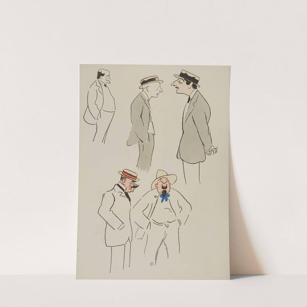 cinq personnages dont Letellier (1913) by Georges Goursat (Sem)