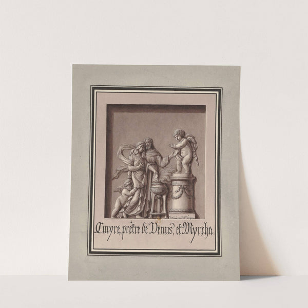 Cinyre, prêtre de Vénus, et Myrrha (1777-1825) by Jean Jacques Lequeu