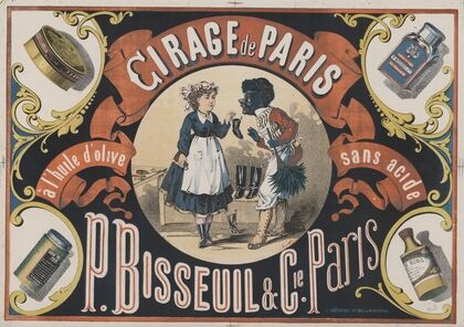 Cirage de Paris à l’huile d’olive sans acide. P. Bisseuil & Cie. Paris (1876)