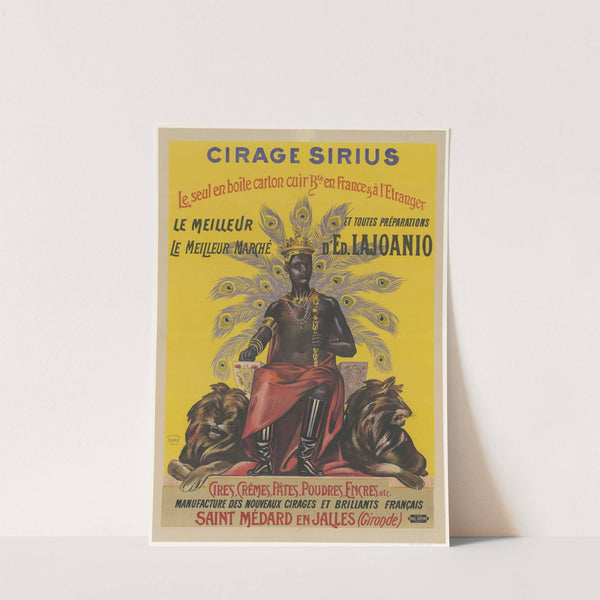 Cirage Sirius. Le seul en boîte carton cuir. Cires, crêmes, pâtes, poudres, encres, etc (1900) by Imp. Paul Dupont