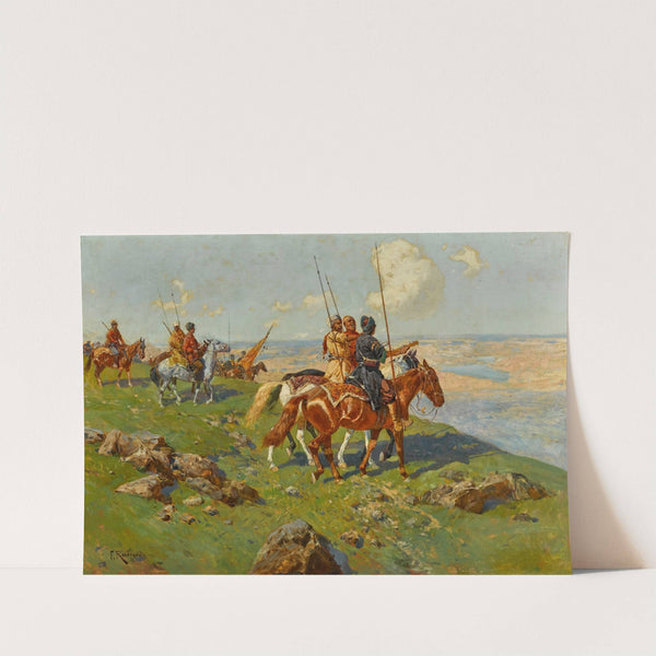 Circassian Horsemen by Franz Roubaud