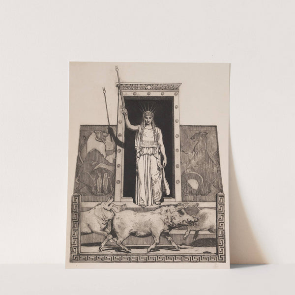 Circe forvandler Odysseus Historie by Carl Edvard Sonne