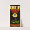 Circle Brand Fine Citrus Fruit Label (1930-1950)