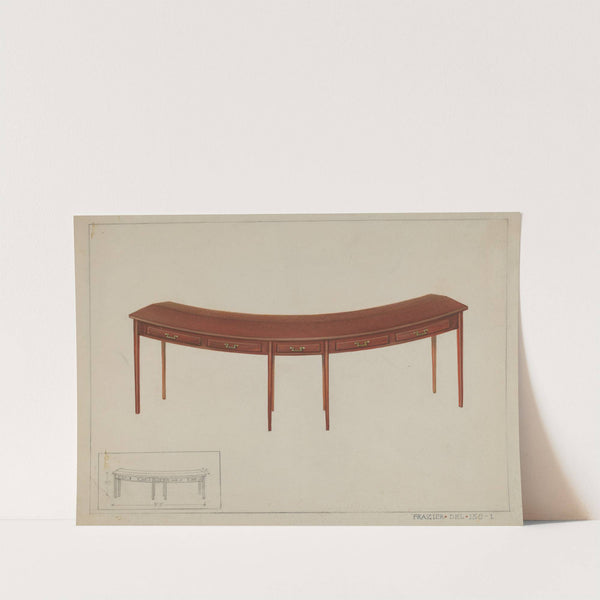 Circular Desk by Cornelius Frazier