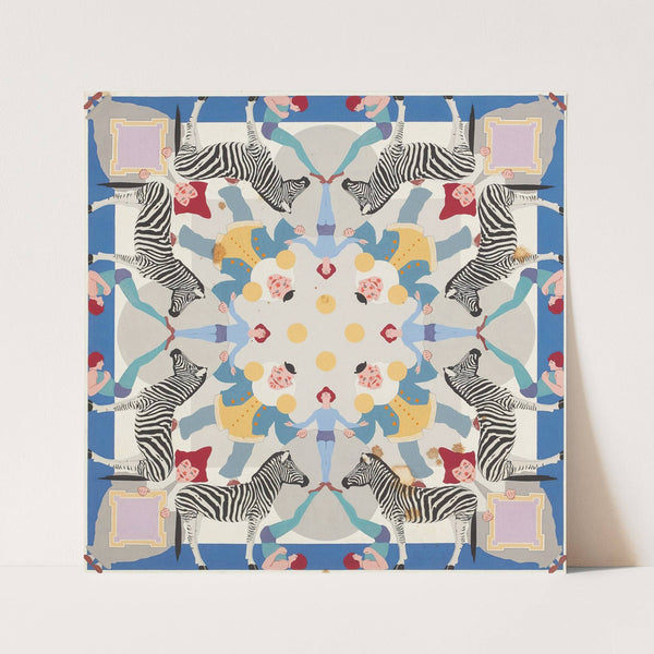 Circus Bed Quilt (1904) by Maxfield Parrish