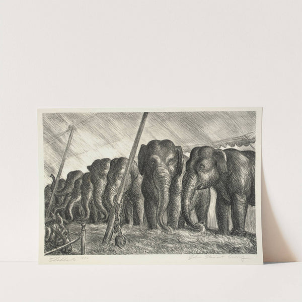 Circus Elephants by John Steuart Curry