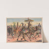 Circus troupe with people in exotic dress riding camels, giraffes, elephants (1890) by Calvert Litho. Co