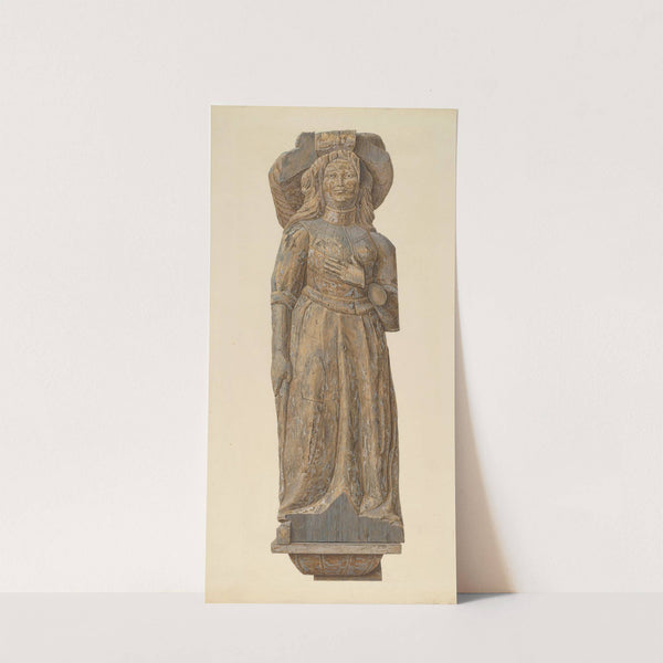 Circus wagon figure – medieval lady (1940) by John Matulis