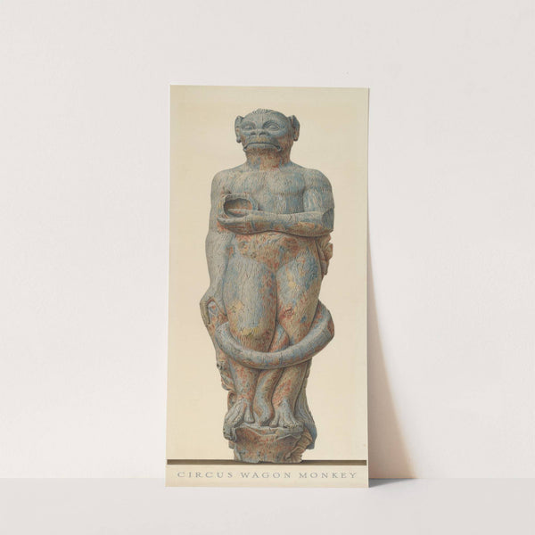 Circus Wagon Monkey (c. 1939) by John Matulis