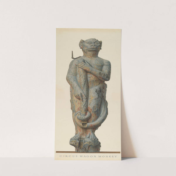 Circus Wagon Monkey (c. 1939) by John Matulis