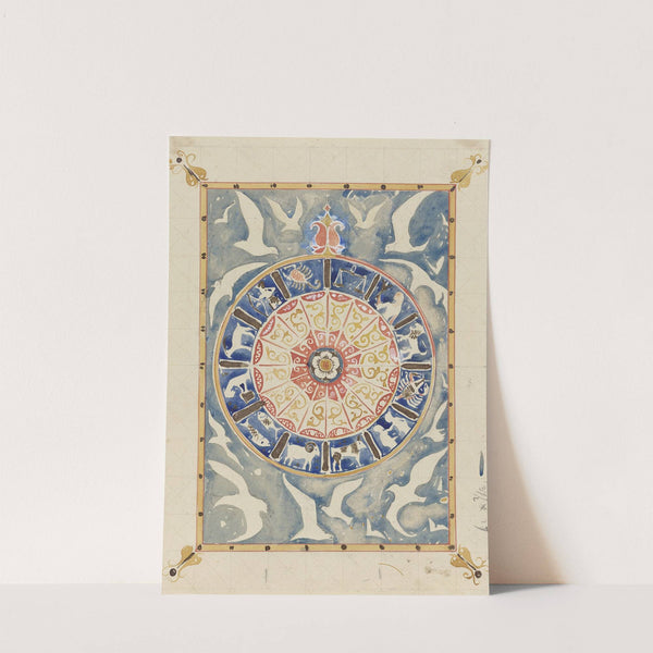 Cirkel met tekens van de dierenriem (1874 - 1945) by Carel Adolph Lion Cachet