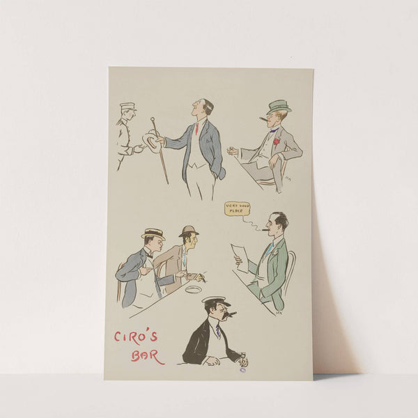 Ciro’s bar (1913) by Georges Goursat (Sem)