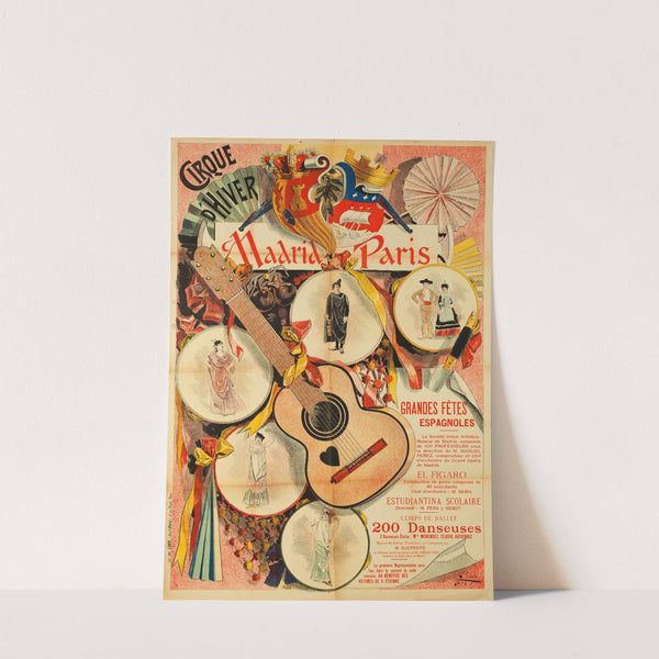Cirque D’hiver Madrid Paris Grandes Fêtes Espagnoles (1889) by Manuel Luque