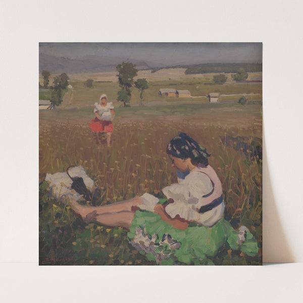 Čítajúca (1940–1945) by Jozef Teodor Mousson