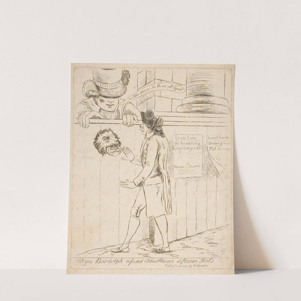 Citizen Bardolph refused admittance at Prince Hal’s. (1794) by James Sayers