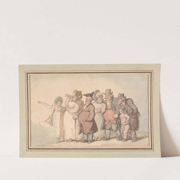 Citizens taking a country walk (ca. 1780–1825) by Thomas Rowlandson
