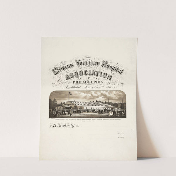 Citizens Volunteer Hospital Association of Philadelphia Instituted September 5th 1862 (1865) by James Fuller Queen