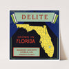 Citrus Label for Delite – Black and Blue (1930-1950)