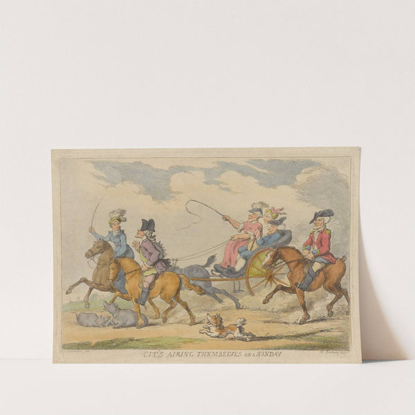 Cit’s airing themselves on Sunday (1799) by Thomas Rowlandson