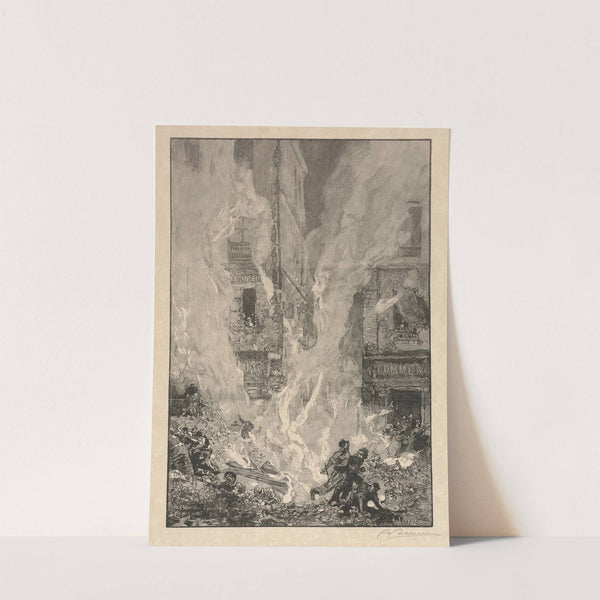 City Fire (c. 1870–1918) by Auguste Louis Lepère
