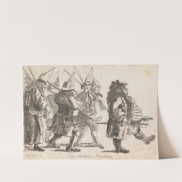 City Malitia (sic) Marching by Capt. Francis Grose