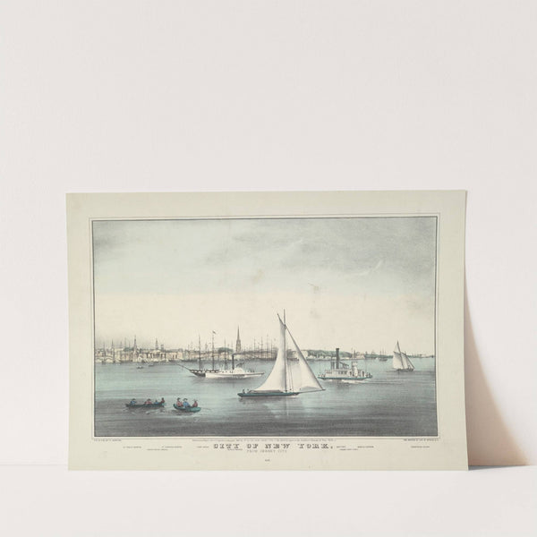 City of New York, from Jersey City (1849) by Currier & Ives.