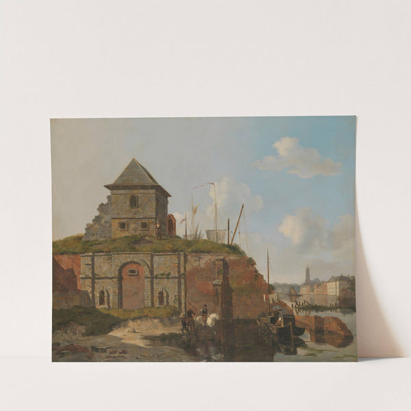 City Wall with Gunpowder Magazine by Carel Jacobus Behr