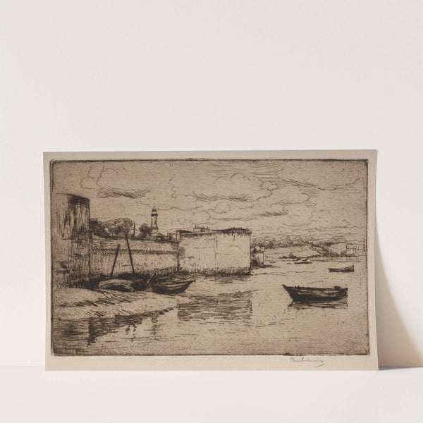 City walls in Concarneau (1908) by Józef Pankiewicz