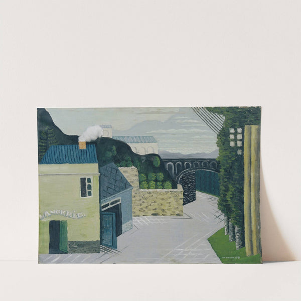 City with viaduct (1930) by Louis Marcoussis