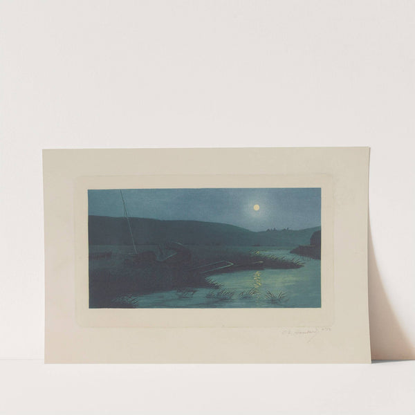 Clair de lune sur la Bresle (1898) by Charles-Louis Houdard