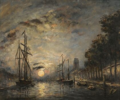 Clair De Lune Sur Un Canal, Dordrecht