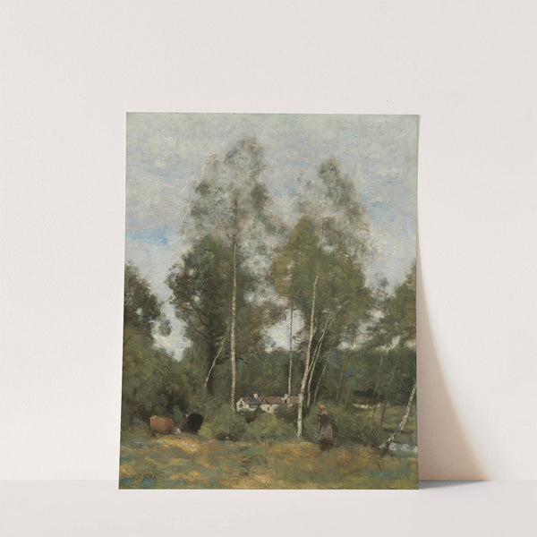 Clairière Du Bois Pierre, Aux Evaux, Prés Château-Thierry by Jean-Baptiste-Camille Corot